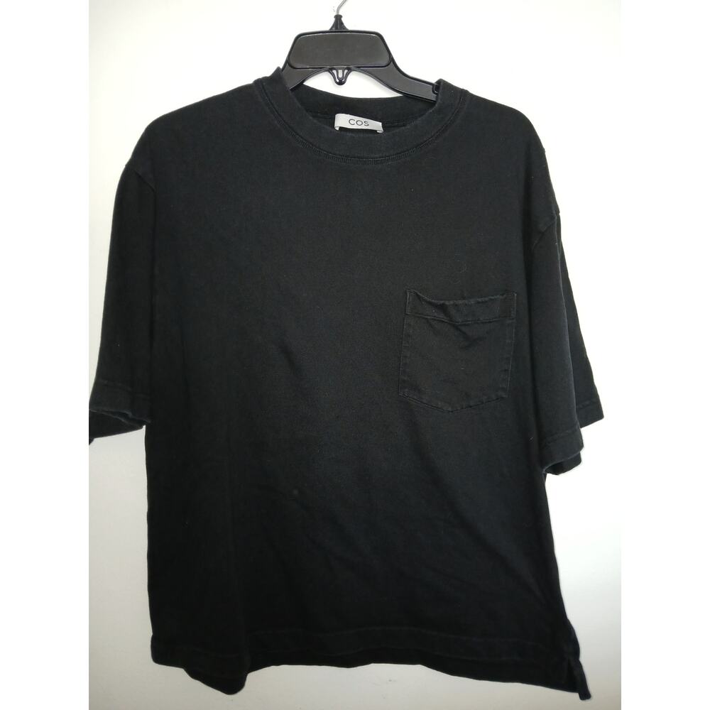 Cos Solid Black Short Sleeve Basic Tee Tshirt Min… - image 1